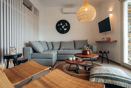 Το καθιστικό της κατοικίας Κηφήνας