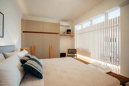 Υπνοδωμάτιο με διπλό κρεβάτι